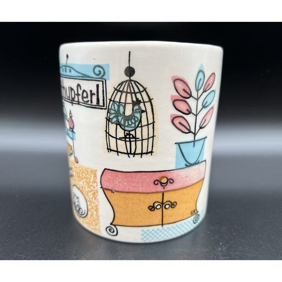 Vintage SMF Schamberg BETTHUPFERL Bedtime Treat Canister 4.25” NO LID Germany - Picture 4 of 9